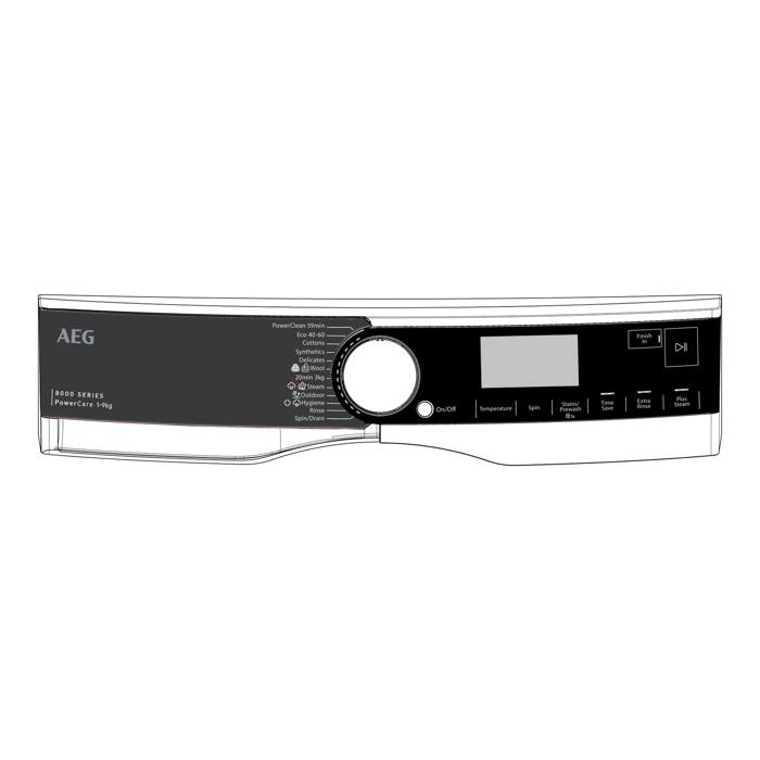manöverpanel, vit, AEG, EN