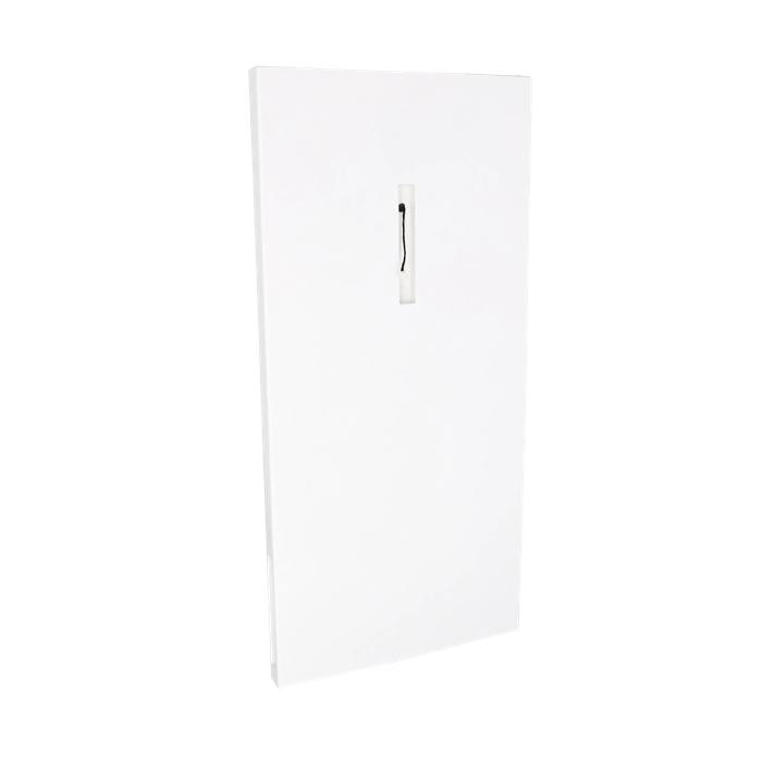 Montering med vit kylskåpslucka - 1200x595mm