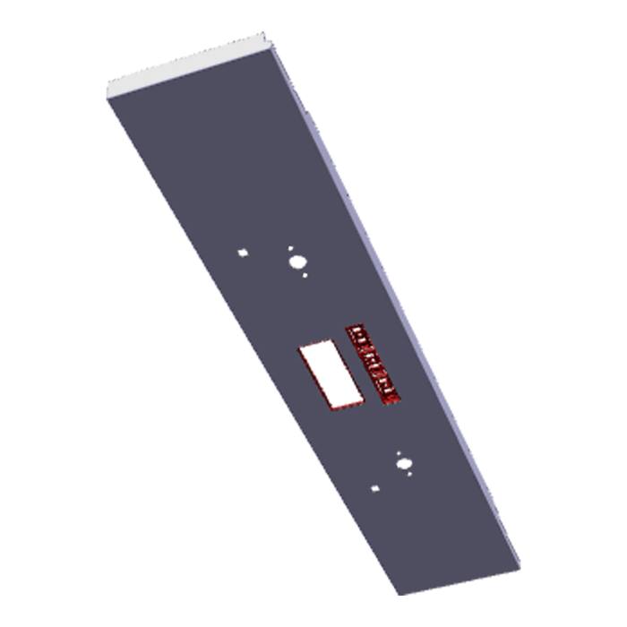 BEDIENBLENDE,INOX,60CM, SET, 2