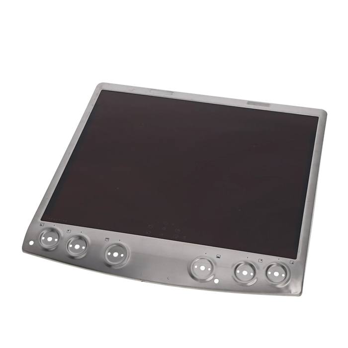 piano con cornice, inox, 60cm