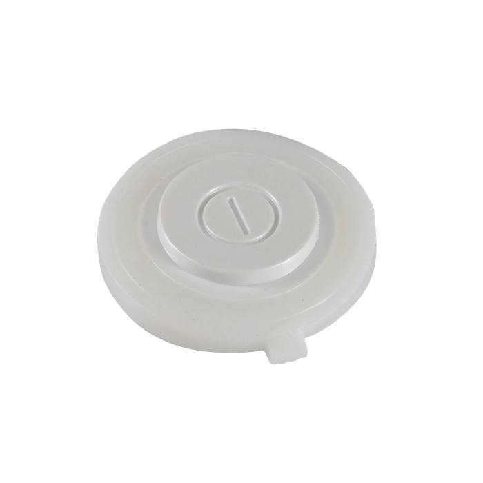 knapp, hand, enhet, Satin White