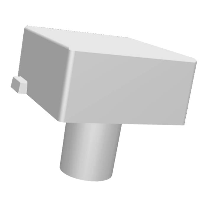 knapp, ljus, vit, 16,3x16,3
