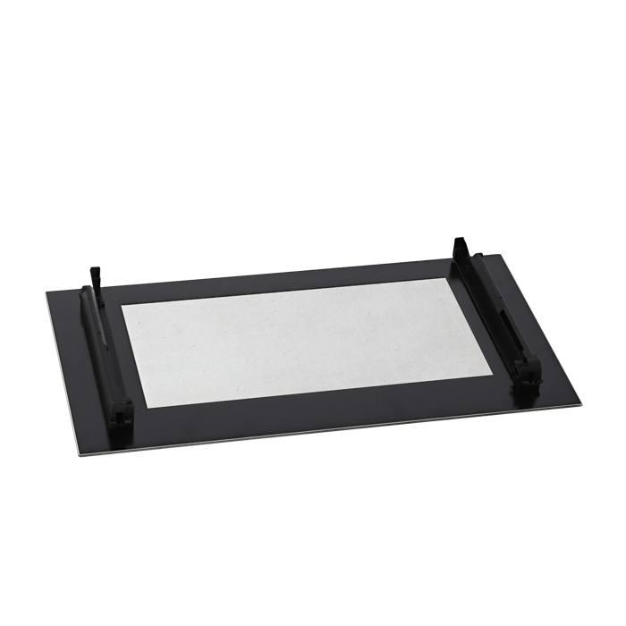 front glass, black, 594x306mm