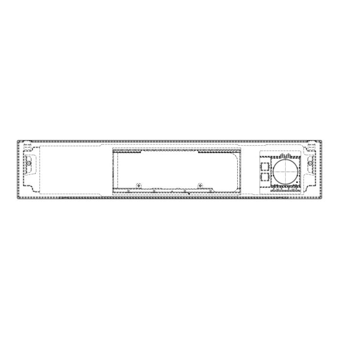manöverpanel, svart, 60cm,PUX