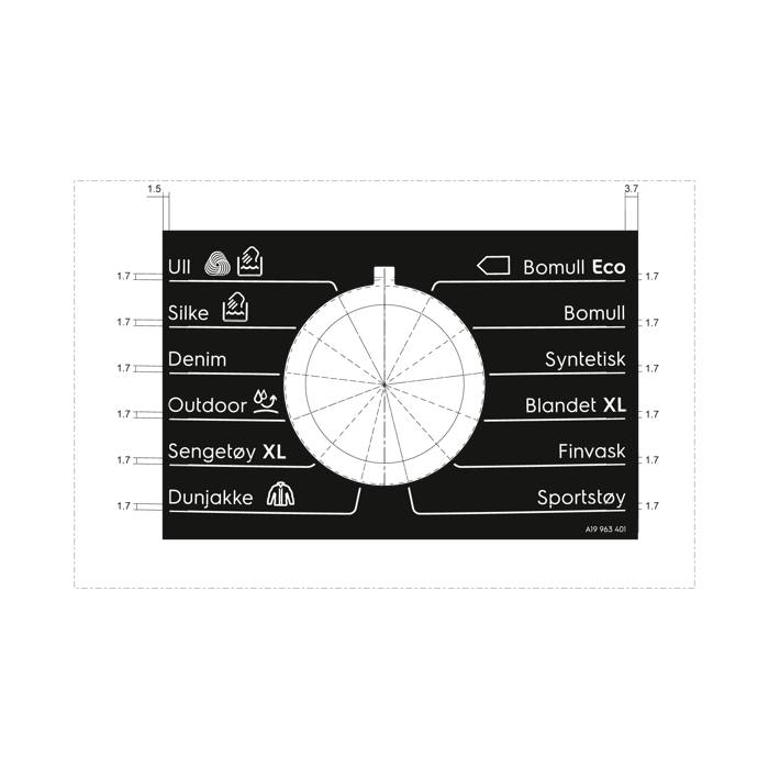 programme plate,knob,adhesive,NO