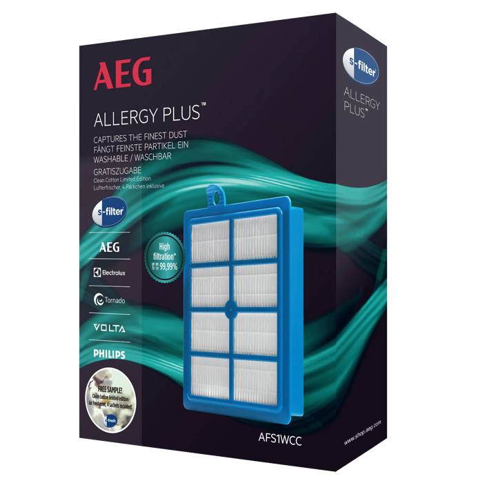 AFS1W Allergy Plus® s-filter® Lavable pour Aspirateur