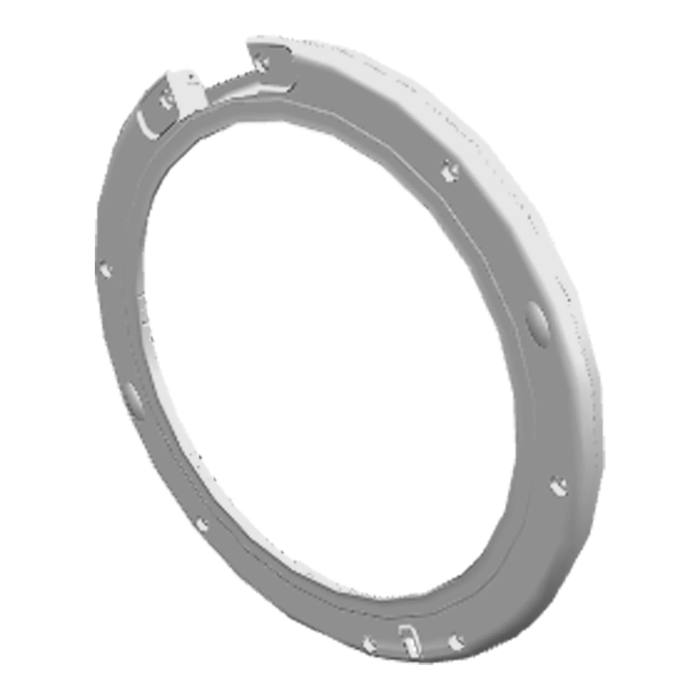 rám dvierok, vzadu, šedý, Ø443,6mm