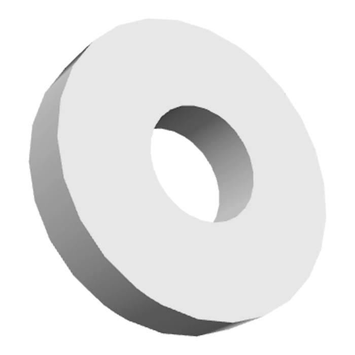 afstandshouder, afstandsstuk, gaskraan, 3mm