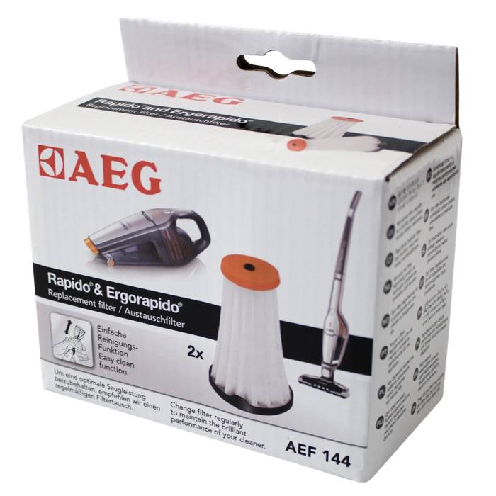 AEF144 Austauschfilter (geeignet für Rapido AG51/AG61, Ergorapido AG18/AG30/AG31/AG35), CX7 & HX6 - 2 Stück