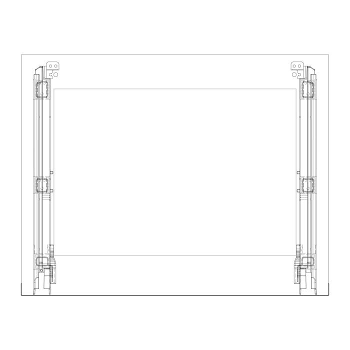 Zestaw szyby drzwi - 594x466mm