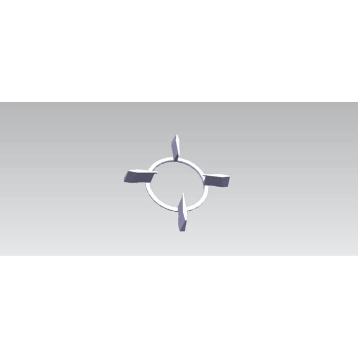 grid, pan support, triple crown burner,