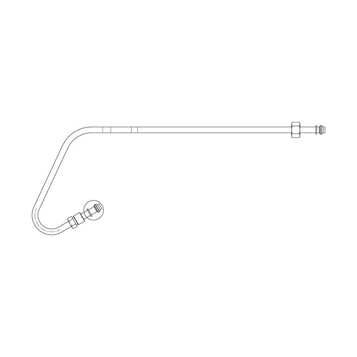 tube, brûleur auxiliaire, gauche