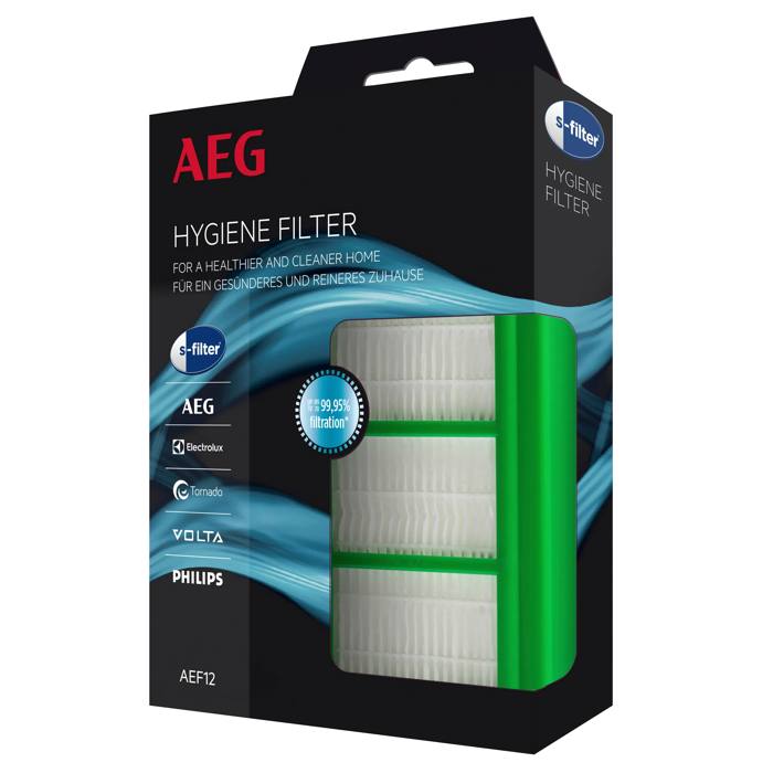 AEF12 s-filter® Filtre Hygiène Non Lavable pour Aspirateur