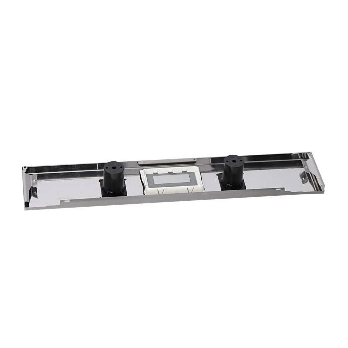 BEDIENBLENDE,INOX,60CM, SET, 2