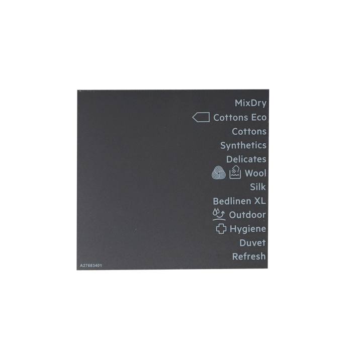 programme plate, adhesive, EN