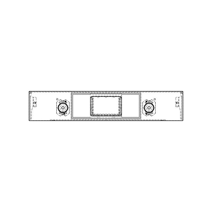BEDIENBLENDE,INOX,60CM, SET, 2