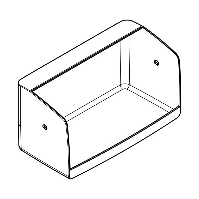 butter shelf, lock, short, SP8008,265mm