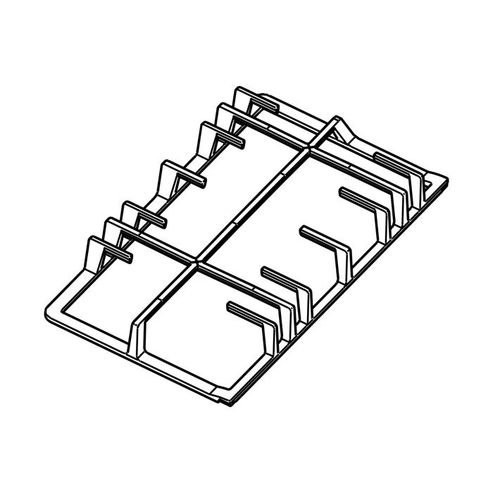 grid, pan support, left