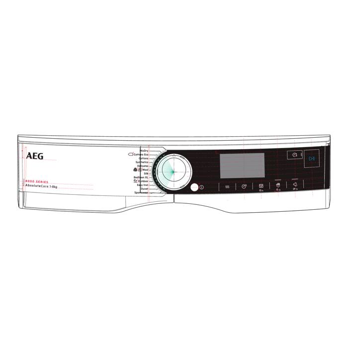 control panel, white, AEG, EN,SYM