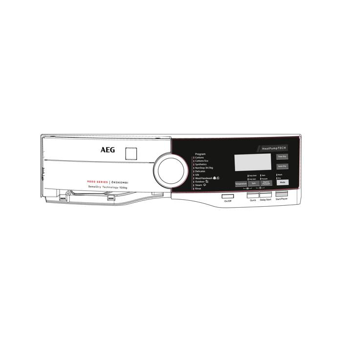 control panel, white, AEG