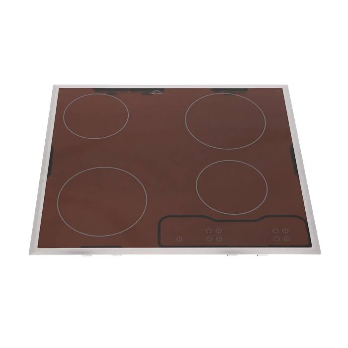 Glasplatte mit Rahmen,Inox,Progress,576x506mm