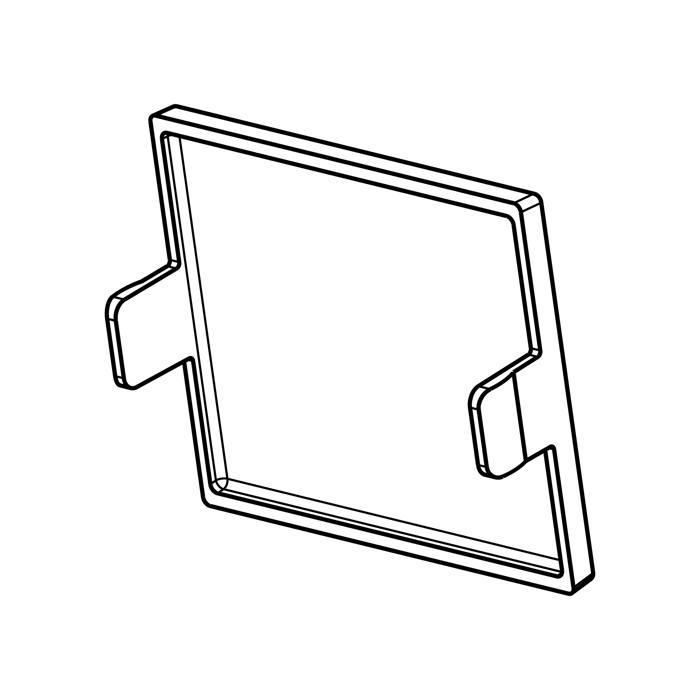 stickkontakt, luftkanal, vit, 26x30mm /*