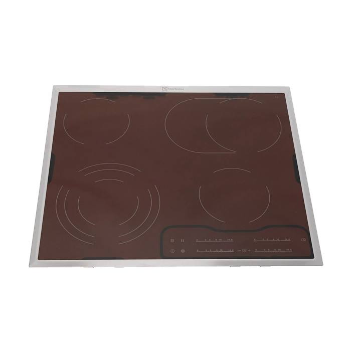 glasplaat met kader, inox, Electrolux, 576x516mm