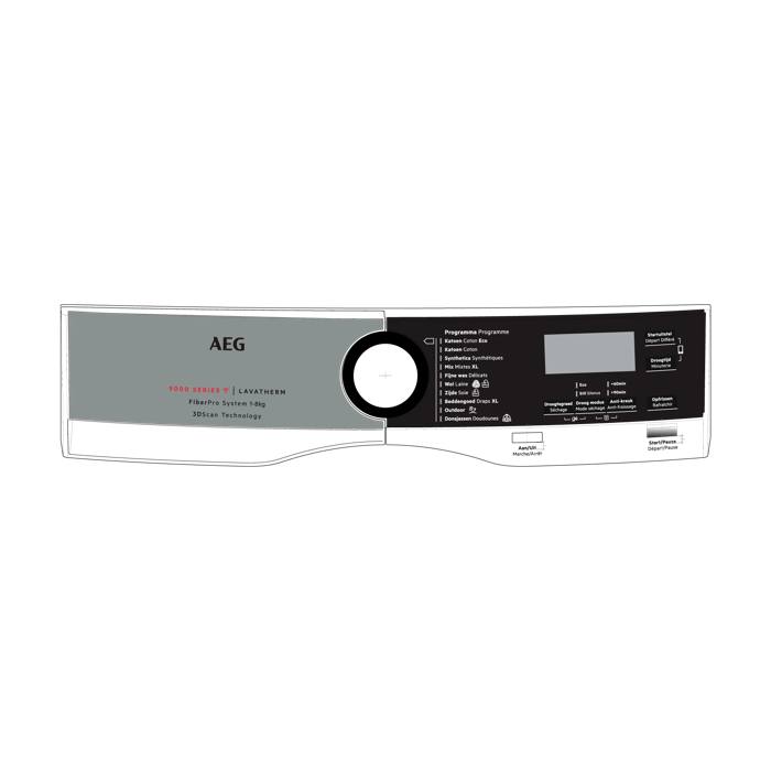 control panel, white, AEG