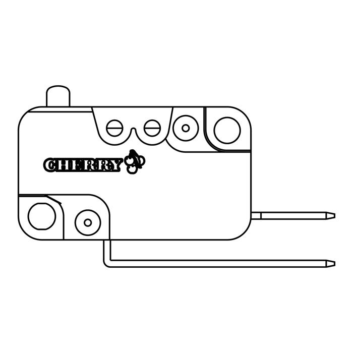 microswitch, door hinge, lever