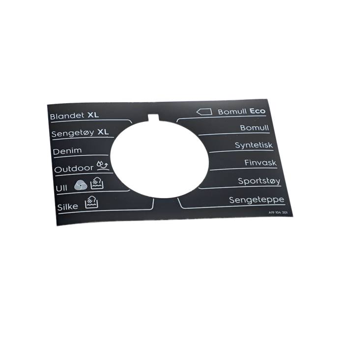 programme plate,knob,adhesive,NO