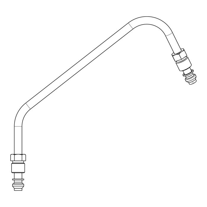 tubo gas, destro, anteriore