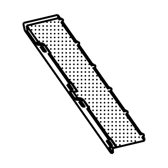 skyddspanel, diffusor, höger, 246mm