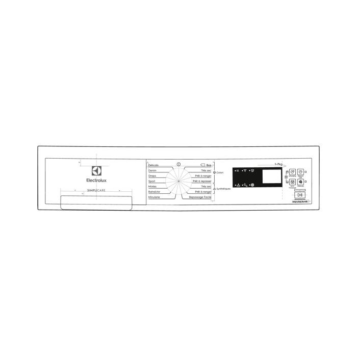 manöverpanel, vit, Electrolux
