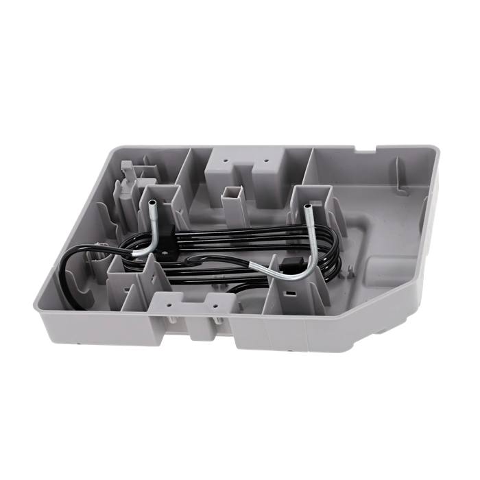 tray, drain, assembly, with heater tibe