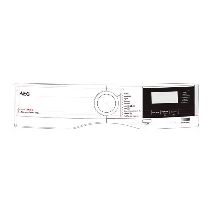 control panel, white, AEG