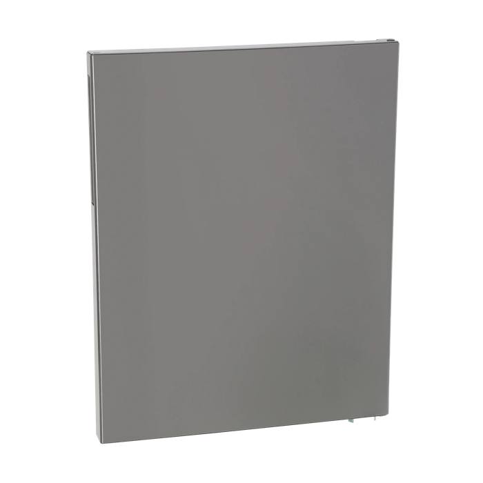 freezer door, assembly, inox, 744x595mm