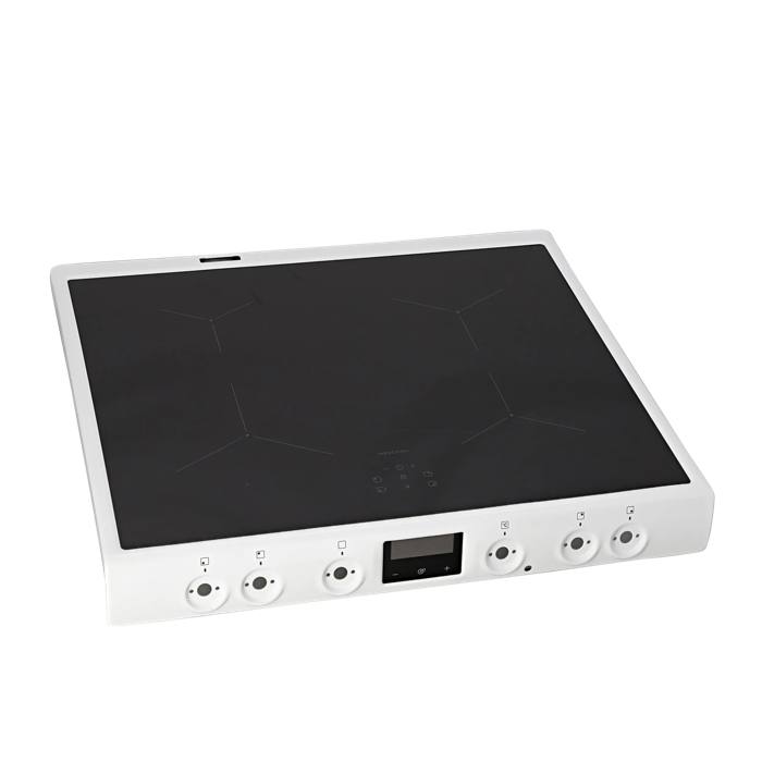 cooking top with frame, white, 696x597.8mm