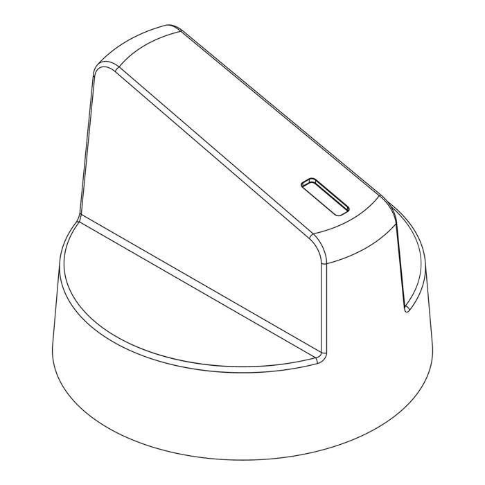 KNEBEL,FUNKTIONEN,INOX,5+0