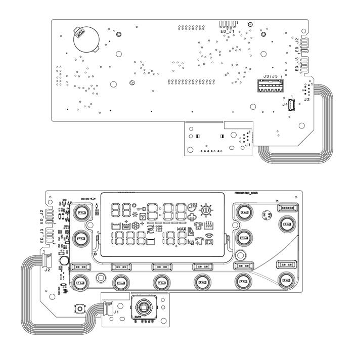 user interface board,assembly,Programme selector,TC2/3,TD,Diamond