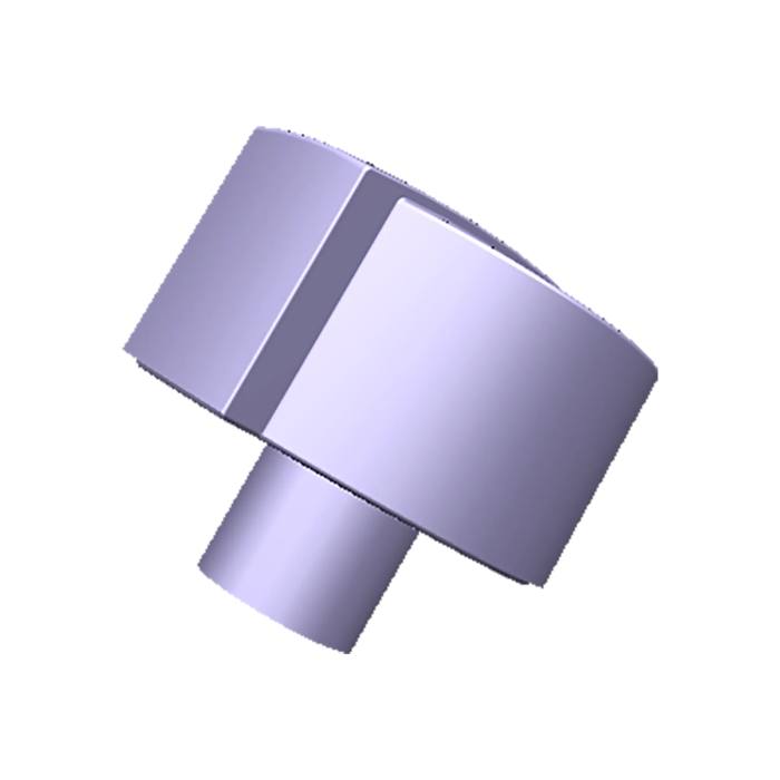 White Hob Control Knob