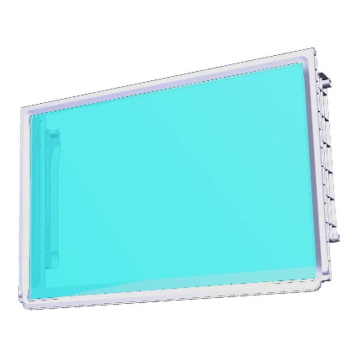 glass panel assembly,rails,627x381.4mm
