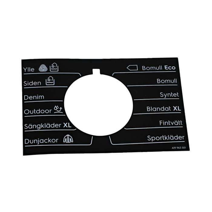 programme plate,knob,adhesive,SV