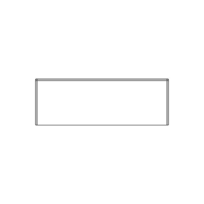 glass, with, corner support, 486,5x169mm