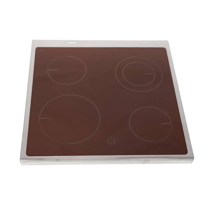 dessus avec encadrement,inox,596x600mm