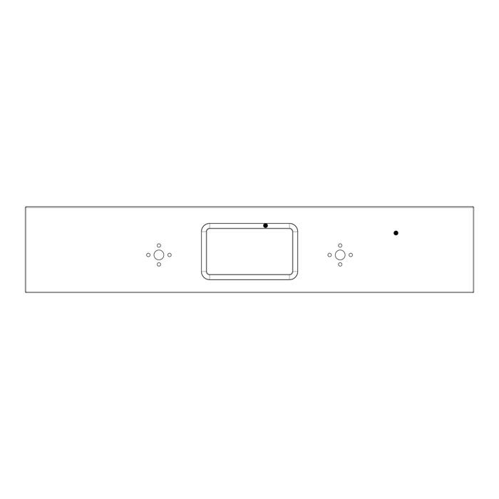 BEDIENBLENDE,INOX,60CM,LUX,2K