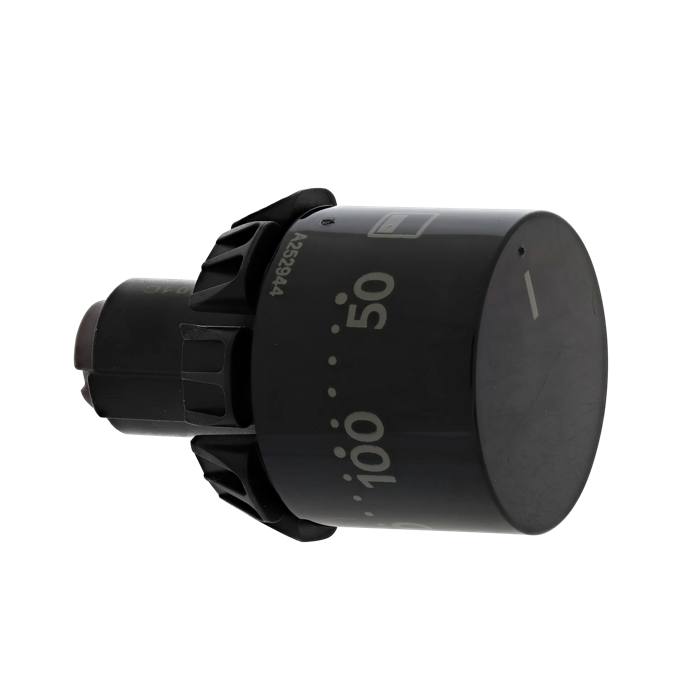 knob, thermostat, black