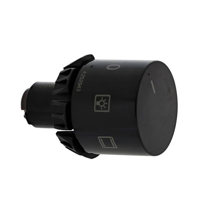 knob, function, black, 6+0, TO