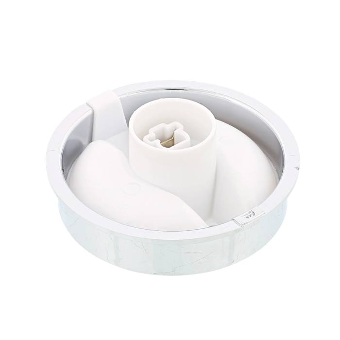 knob, assembly, white