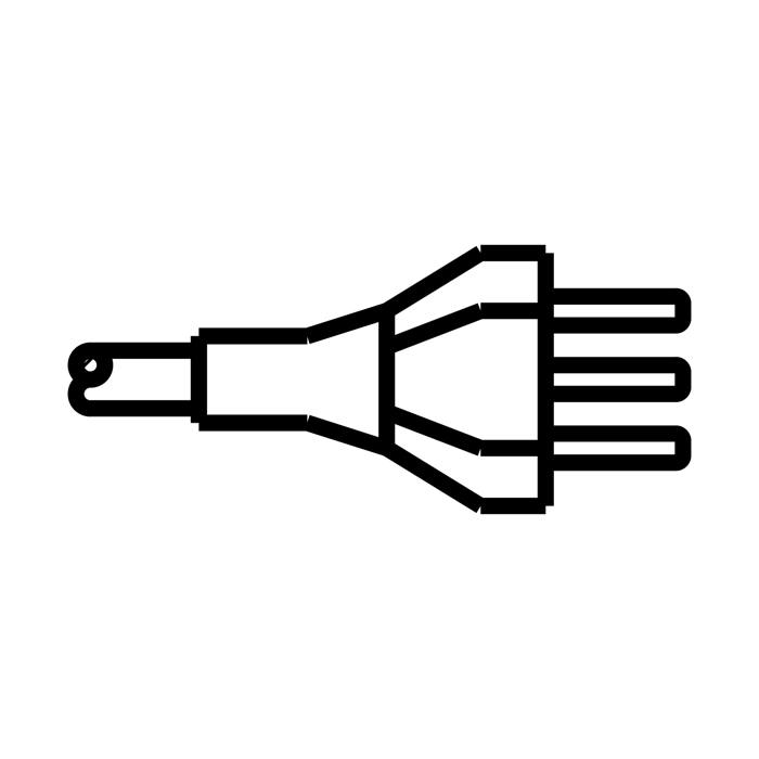 power cable, Chile; [1,85m]