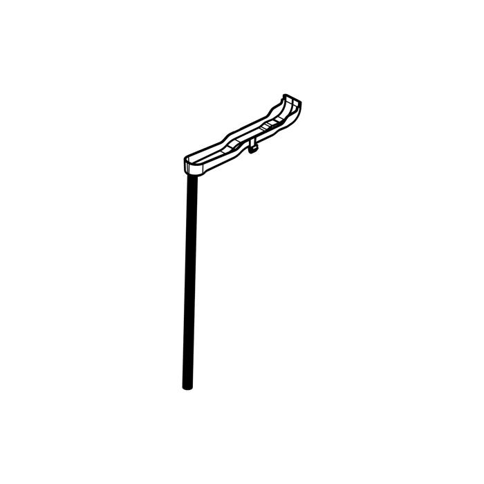 convogliatore, con, tubo di troppo pieno, L=330mm, D=12, d=8